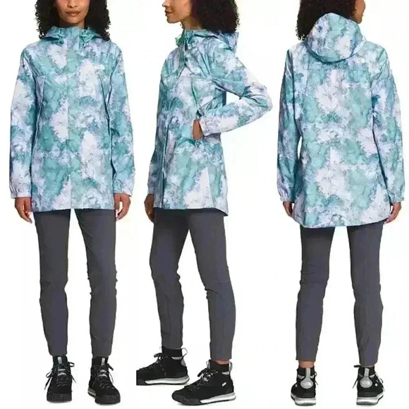 THE NORTH FACE Women's Printed Hooded Antora Parka Jacket Size Small NWOT - Picture 1 of 10
